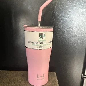 Wellness Doppelwandig Pink Edelstahl 30oz Trinkbecher Reisebecher - Bild 1 von 3