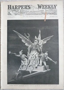 1892 Harper's Weekly Journal Magazine January 30, Navy Ships, Chile, Remington - Picture 1 of 12