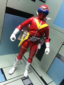 "Figura suelta HAF Hero 6"" Himitsu Sentai Goranger Akarenger figura nueva rara" - Imagen 1 de 12