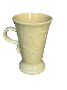 Fiesta Fiestaware Yellow Cappuccino Mug Latte Pedestal Cup Coffee - Picture 1 of 5