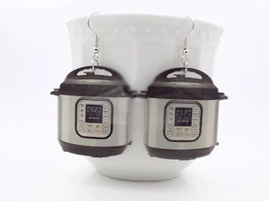 New Pressure Cooker Earrings - 2d Appliance Jewelry - Great Funny Gift Idea - Picture 1 of 10