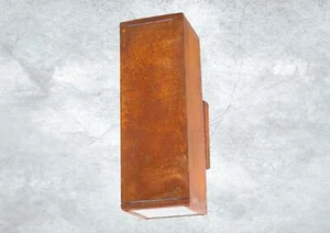 Außenbeleuchtung UP&DOWN Rost Außenleuchte Wand-Leuchte Lampe Edelrost 230V 770 - Bild 1 von 9