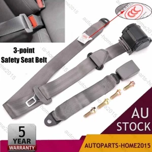 3-Point Safety Seat Belt Gray Seatbelt Strap Retractor Fits Toyota Corolla Hilux - Picture 1 of 10