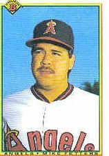 1990 Bowman California Angels Baseball Card #286 Mike Fetters Rookie