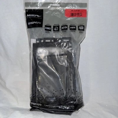 Metra 99-3321B Single/Double DIN Matte Black Stereo Dash Kit with Pocket - Image 1 of 2