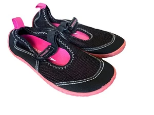 Speedo Kids Water Shoes Size XL 11/12 Pink & Black - Picture 1 of 6