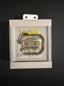 New Heyday Silicone Case for AirPods Pro – Gold Leopard Print with Clip - Picture 1 of 3