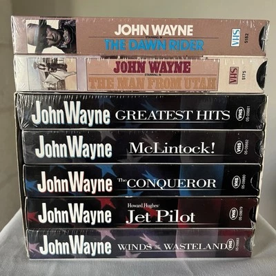 John Wayne VHS Movies Set of Seven - Image 1 of 4