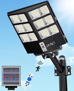 2800W Solar Street Lights Outdoor,6500K Highest Lumen Parking Lot Lights,Wate... - Picture 1 of 7