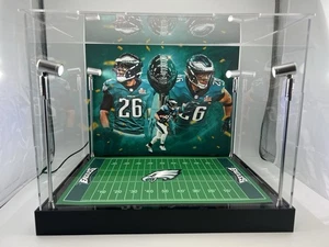 Saquon Barkley Custom Full Size Helm Display mit LED-Leuchten - Adler - Bild 1 von 2
