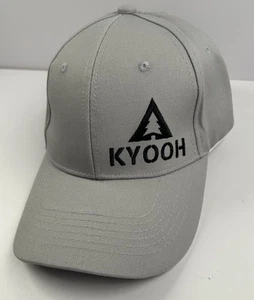 KYOOH Gray With Black Logo Unisex Adult Embroidered Adjustable Baseball Cap New - Picture 1 of 8