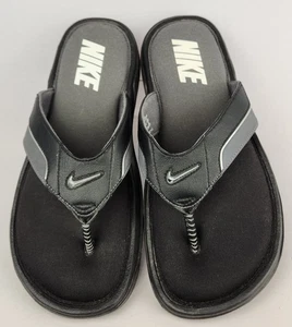 Herren Nike Comfort Zehentrenner Flip Flops Größe 10 Sandalen Hausschuhe 431880 001 LESEN - Bild 1 von 12