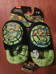 Tmnt Hausschuhe Kinder 7-8 Kinder Geschenk Jungen Teenager Mutant Ninja Schildkröte  - Bild 1 von 2