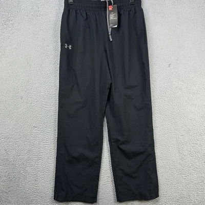 Under Armour Heat Gear Sweatpants Pull On Mens Large Black Drawstring Logo NEW - Image 1 of 4