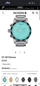 NIXON 51-30 MENS CHRONO WATCH - Picture 1 of 4