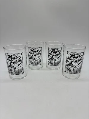 The Pour Farm 6 OZ Lowball/Jugo Vasos 4 Piezas Barware Anuncio Foto 1 de 4