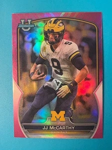 2022 Bowman U Chrome JJ McCarthy RC Pink Refractor SP #48 Vikings 🔥🔥 - Bild 1 von 2