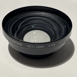 Olympus  IS/L  Lens  A-28 H.Q.  Converter 0.8X  49mm Japan. - Picture 1 of 6
