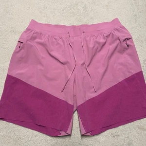 Lululemon Train To Beach Shorts Herren XXL lila zweifarbig Futter Kordelzug 8" - Bild 1 von 10