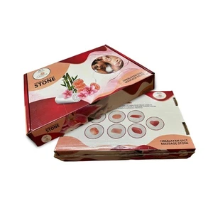 Skincare Sunday Pure Himalayan Salt Massagesteine - Set mit 7 verschiedenen Formen - Bild 1 von 5