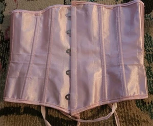 Mujer M Rosa Bajo Busto Corsé Club Festival Disfraz Lencería Sexy Cordones Elegante - Imagen 1 de 3