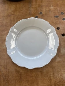 Seltmann Weiden THERESIA WHITE Dinner Plate 10 1/2" 1 ea 2 available - Picture 1 of 3