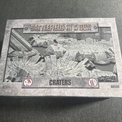 Battlefield in a Box Craters set of pre-painted tabletop terrain 40K Foto 1 de 2