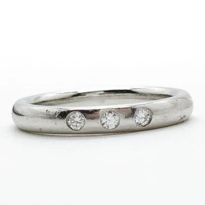 SIN TARIFA Tiffany and Co. Anillo Banda Peretti Diamante Natural Platino 3564270 Foto 1 de 4