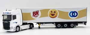 ELIGOR, SCANIA 770 S V8 4x2 avec remorque frigo 3 Essieux - BN - STEF, échell... - Picture 1 of 1