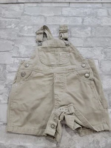 Vintage Baby Gap Bib Overalls Infant 3-6 Months Carpenter Denim Khaki Tan - Picture 1 of 7