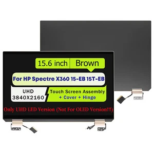 For HP Spectre X360 15-EB0043DX UHD LCD Touch Screen Full Assembly L97634-001 - Picture 1 of 6