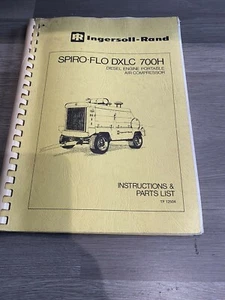 Ingersoll Rand DXLC700H Air Compressor Operation, Maintenance & Parts Manual - Picture 1 of 8