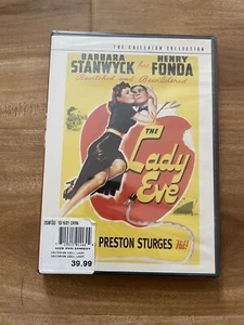 The Lady Eve DVD Criterion Collection Henry Fonda, Barbara Stanwyck Romance NEW - Foto 1 di 4