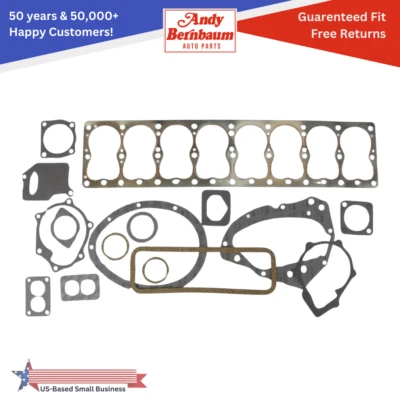 Pacote de junta de borracha para reconstrução de motor Chrysler Imperial 8 cilindros 1946-1950 - Imagem 1 de 4