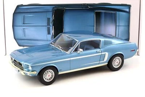 1:12 Norev Ford Mustang Fastback GT 1968 light blue metallic - Bild 1 von 4
