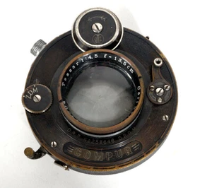 135MM 135/4.5 ZEISS TESSAR (STAUB, SCHUTT, DUNST), GLÜHBIRNE/ZEITAUSGABE/218345 - Bild 1 von 2