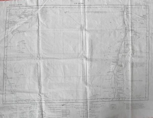 *REDUCED* "ER RENK", Sudan Area Map Printed on Cloth, 1936 - Picture 1 of 12