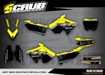 Calcomanías Polisport RESTYLE gráficos RM125 RM250 2001-2008 Suzuki RM 125 250 Foto 1 de 4