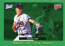 1995 Fayetteville Generals BRANDON REED Signed Card autograph AUTO TIGERS