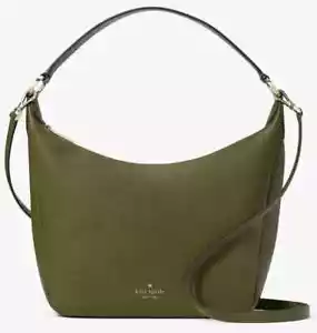 Kate Spade Leila Shoulder Bag Dark Army Green Leather KB694 NWT $399 Retail - Picture 1 of 5