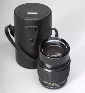 KONICA HEXANON 135MM F/3.5 AR MOUNT W CAPS AND CASE CLEAN GLASS - Picture 1 of 5