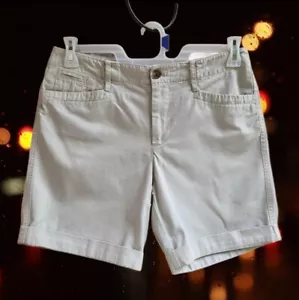 LRL Lauren Jeans donna chino pantaloncino casual beige taglia 8 100% cotone - Foto 1 di 6