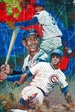 Cubs Trio: Ernie Banks, Fergie Jenkins & Billy Williams Signed Fine Art Print 