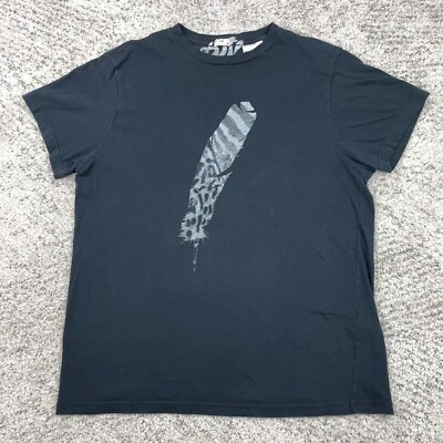 Camiseta Paul Smith Para Hombre Mediana PSST Gráfico Pluma PS Manga Corta Crew Negra Foto 1 de 4