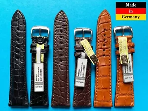 Uhrenarmband Louisiana Kroko 18,19,20mm schwarz braun blau Made in Germany / 77 - Bild 1 von 6