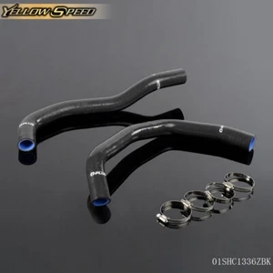 Black Silicone Coolant Radiator Hose Fit For 03-07 Honda Accord CM 2.4L l4 K24A - Picture 1 of 12