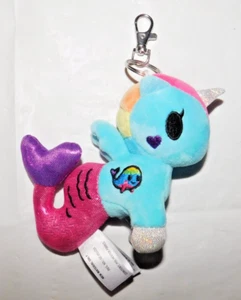 TOKIDOKI AQUAMARINA MERMICORNA PLUSH KEYCHAIN Mermaid Unicorn EUC - Picture 1 of 7