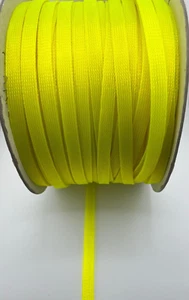 Polyurethane 1/2 inch 6mm braid expandable cable sleeving UV Yellow 16.4 Ft (5m) - Picture 1 of 4