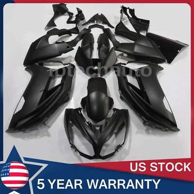 Kit de carenado de inyección de carrocería ABS negro mate para Kawasaki Ninja 650 2012-2016 Foto 1 de 4