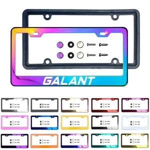 NewLaserEtched Customize Stainless Steel License Frame Silicone Guard For_Galant - Picture 1 of 147